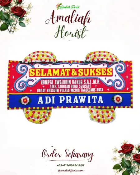 Papan Bunga Ucapan Selamat Bajing
